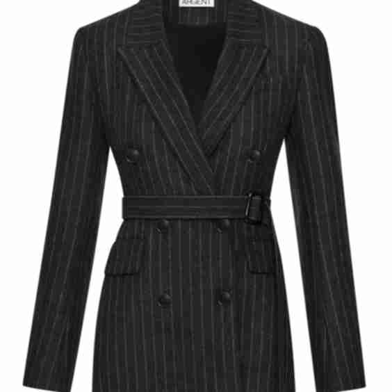 Belted Double-Breasted Blazer