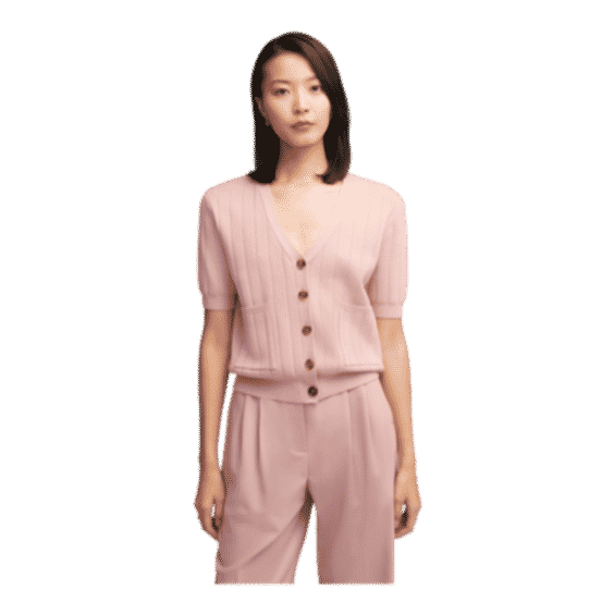 Everyday Shortsleeve Cardigan in Merino Wool