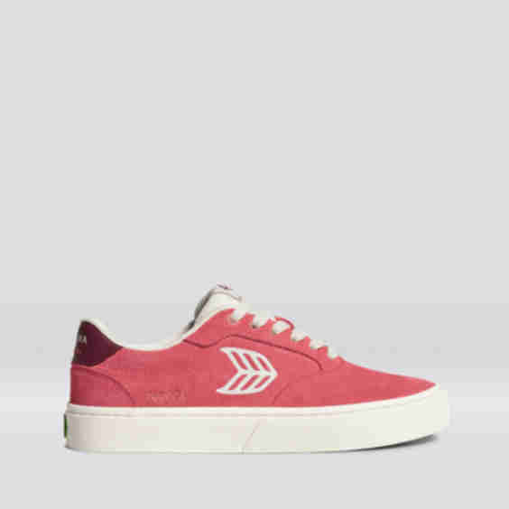 Watermelon Suede/Red & Ivory