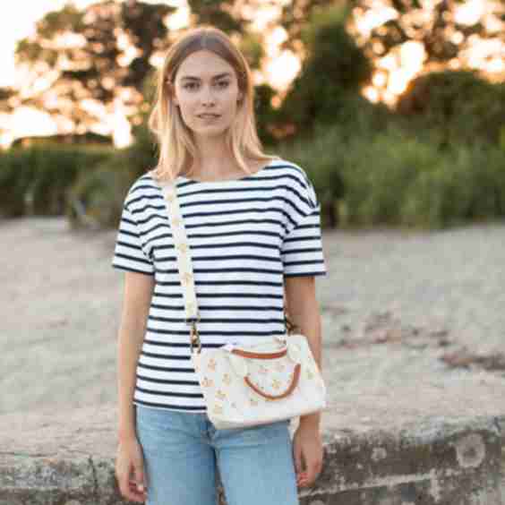 Flower Canvas Mini Tote