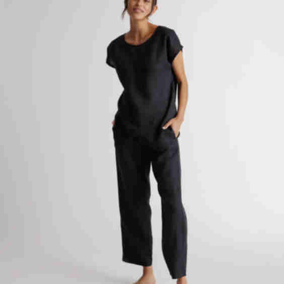 100% European Linen Pajama Set