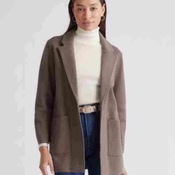  Cotton Knit Blazer