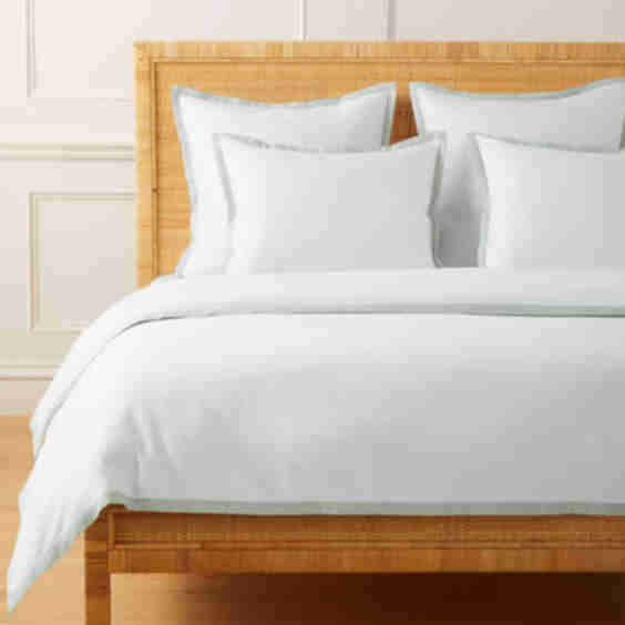 Border Frame Sateen Duvet Cover Full/Queen