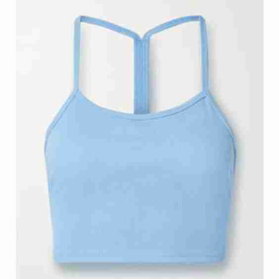 Calm Cropped Ribbed Stretch-Jersey Tank