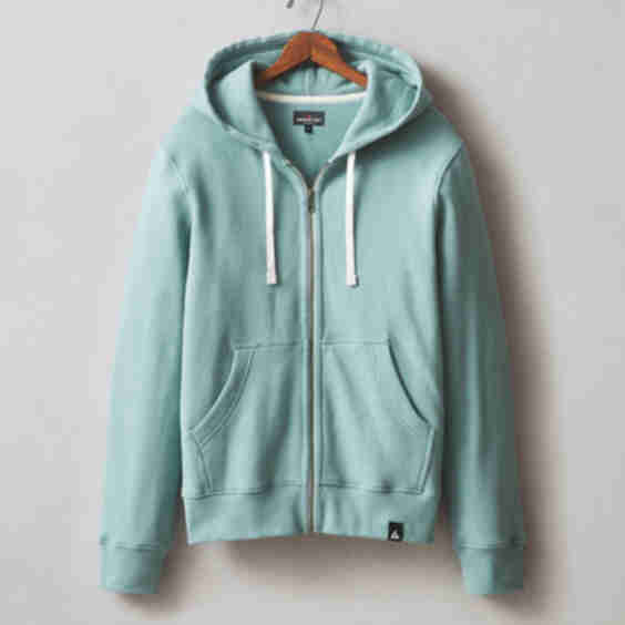 Midweight Full Zip Blue Mineral