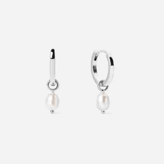 Medium Frida Pearl hoops