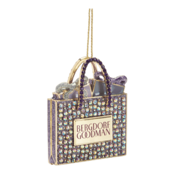 3D Bergdorf Goodman Shopping Bag Ornament