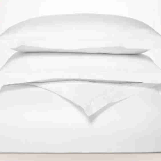 Percale Hemmed Duvet Set
