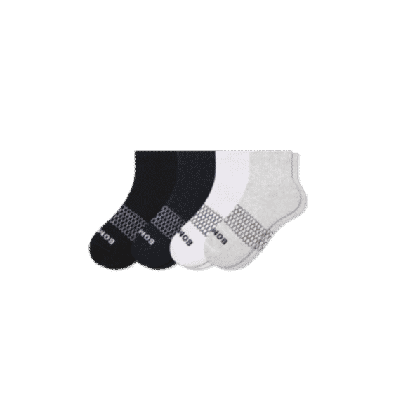 Youth Solids Quarter Sock 4-Pack