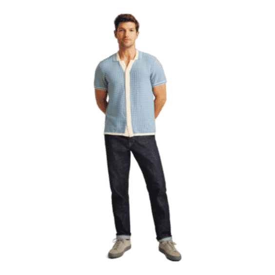 Hudson Linen Cotton Sweater Polo