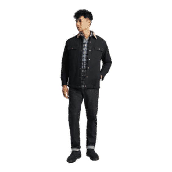 Teddy Fleece Lined Canvas Jacket