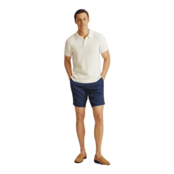 Vertical Stitch Sweater Polo