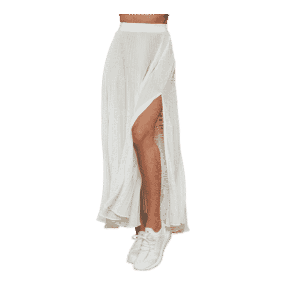 Mesh Pleated Skirt 