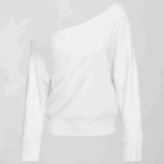 Off Shoulder Sweatshirt in French Terry