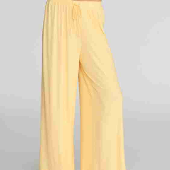 The Modal Silk Rib Drawstring Pant