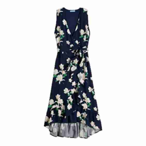 Sleeveless Wrap Maxi Dress