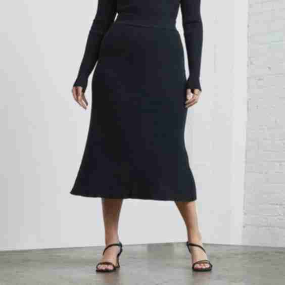 The Ribbed Knit Skirt