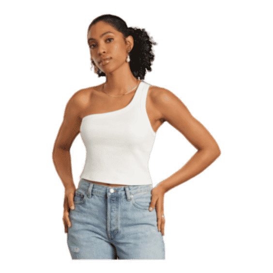 The Ribbed One- Shoulder Tank