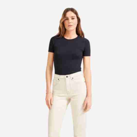 The Pima Micro-Rib Crew Tee