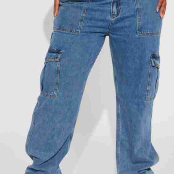 Tall Don't You Worry Wide Leg Cargo Jeans