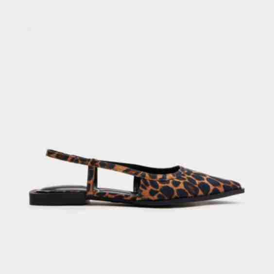 Barb Leopard Slingback Flats