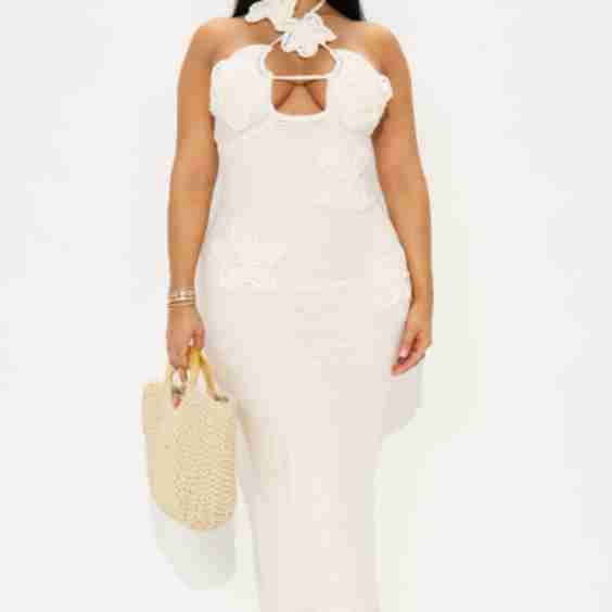 Coastal Crochet Maxi Dress