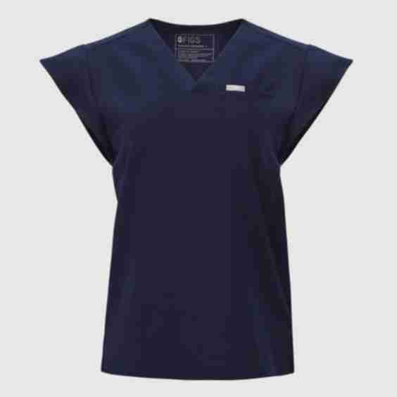 Natal Flutter Sleeve Scrub Top