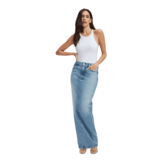 Denim Maxi Skirt