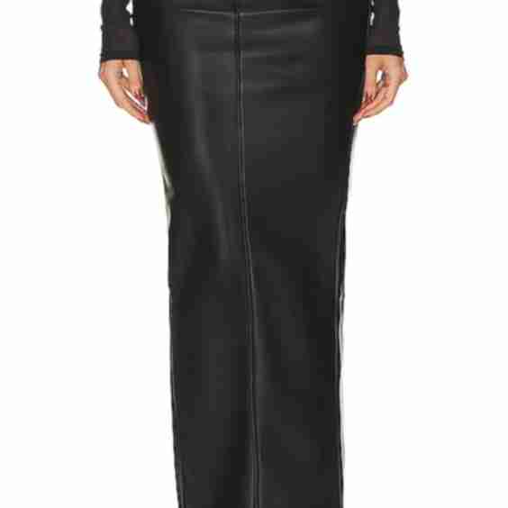Better Than Leather Uniform Maxi Skirt 