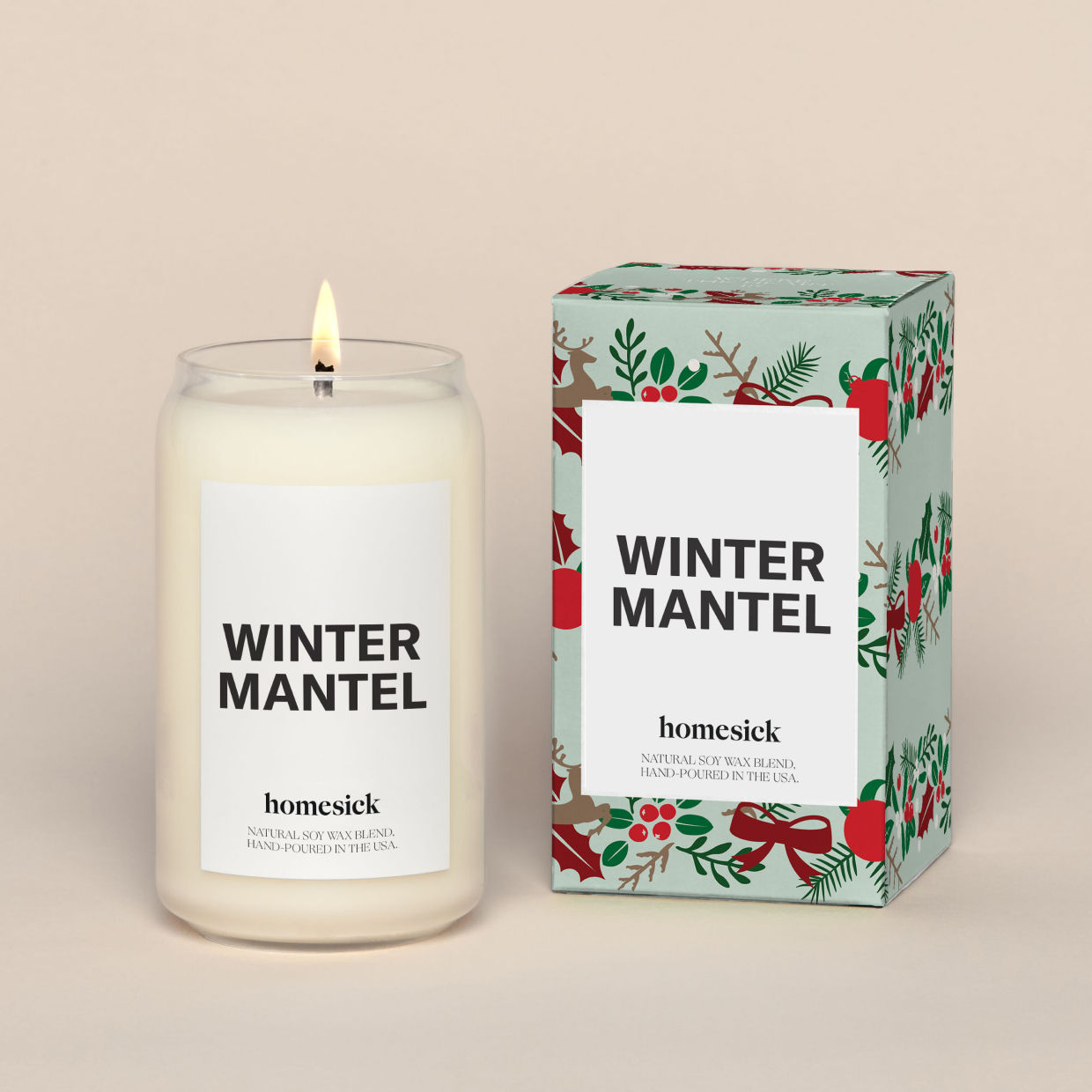 Winter Mantel Candle - Thumbnail 4