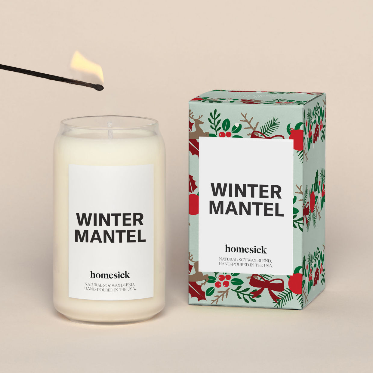 Winter Mantel Candle - Thumbnail 5