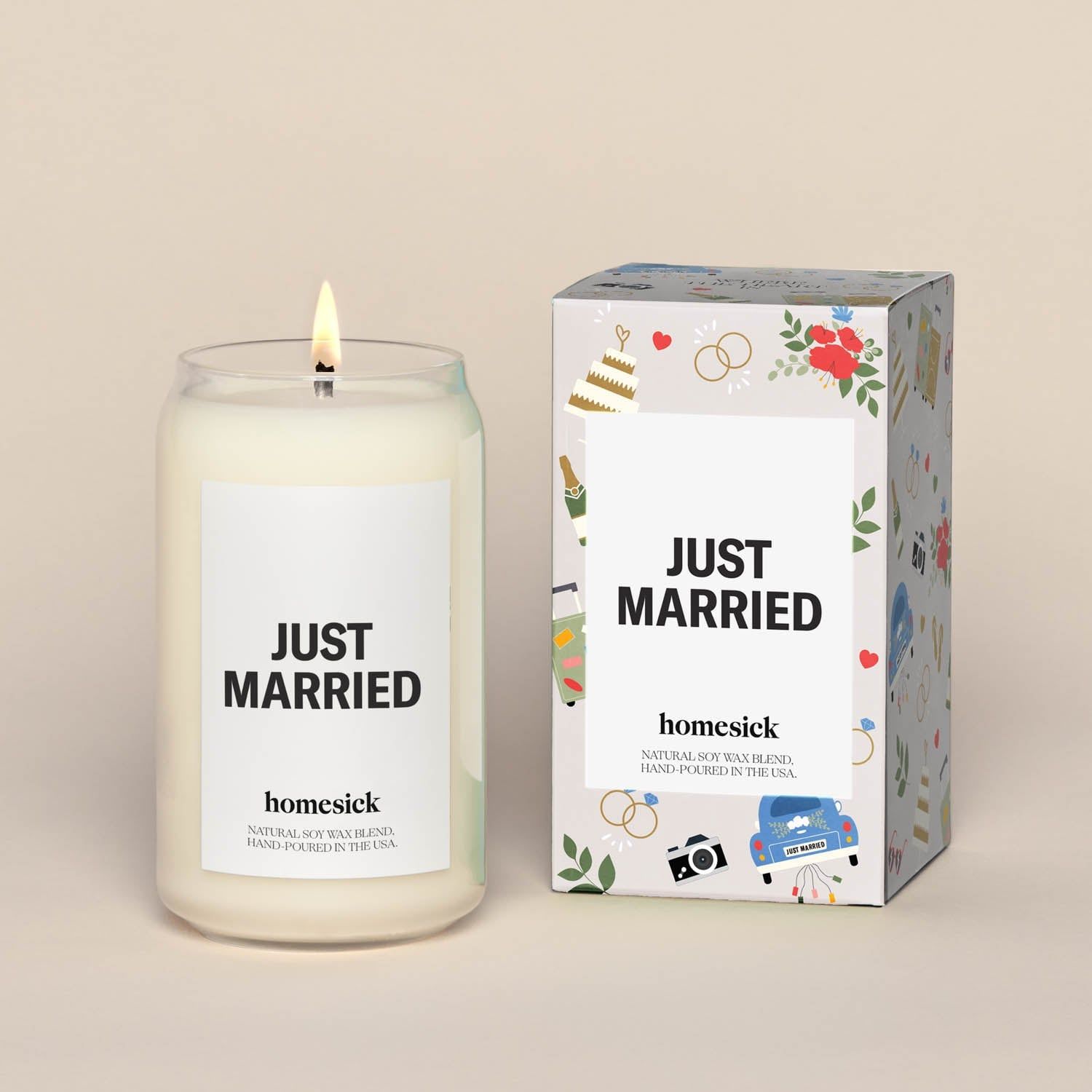 Just Married Candle - Thumbnail 3