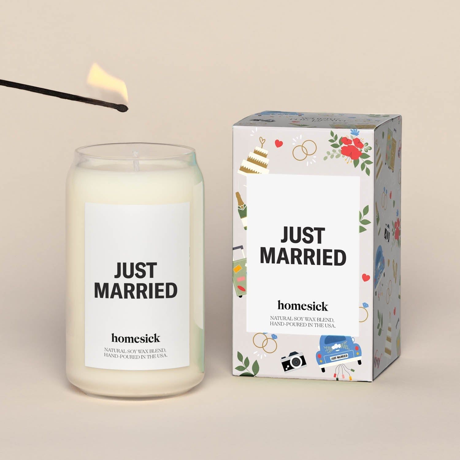 Just Married Candle - Thumbnail 5
