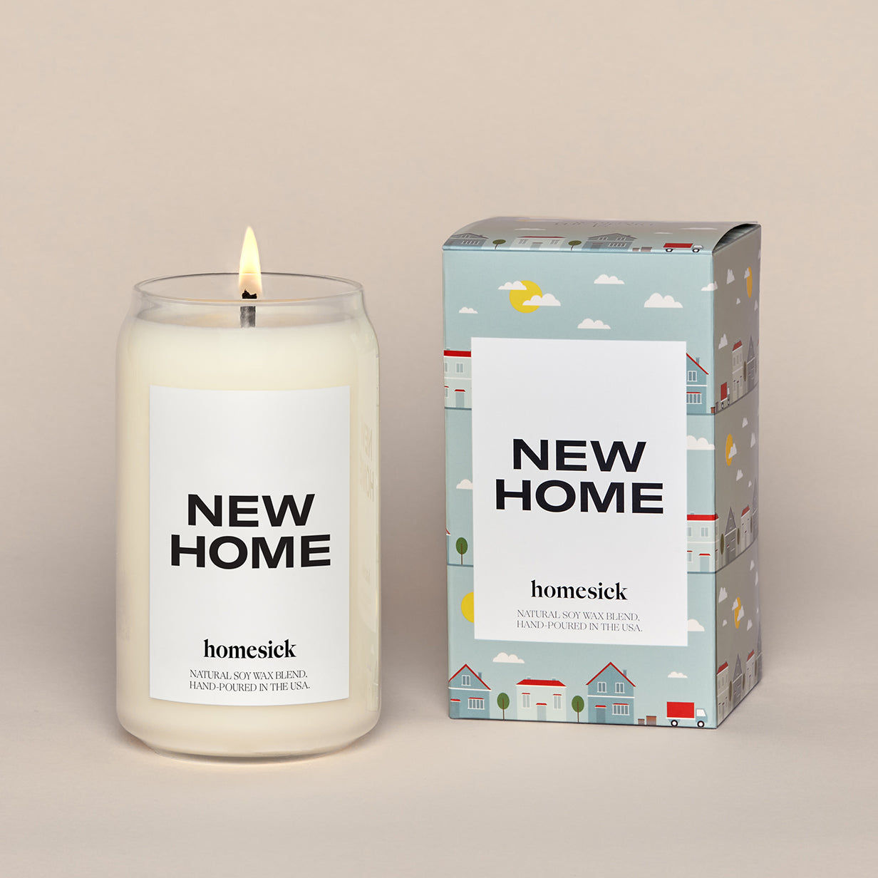 Homesick Hand-Poured Soy Wax Scented Candle – New Home - Thumbnail 2