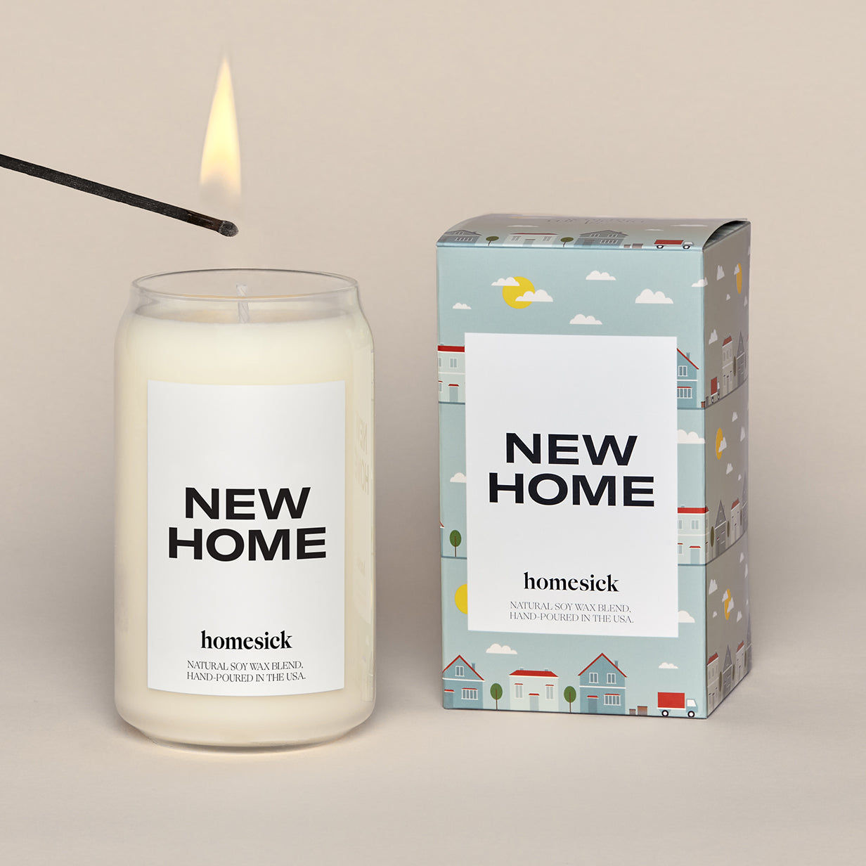 Homesick Hand-Poured Soy Wax Scented Candle – New Home