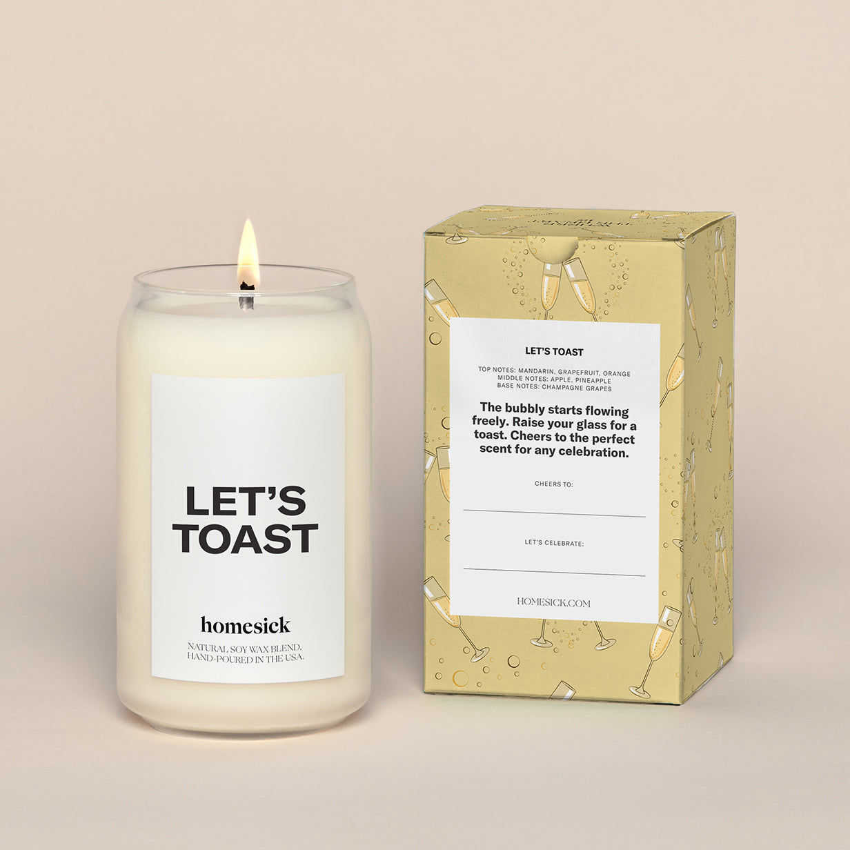 Let’s Toast Candle