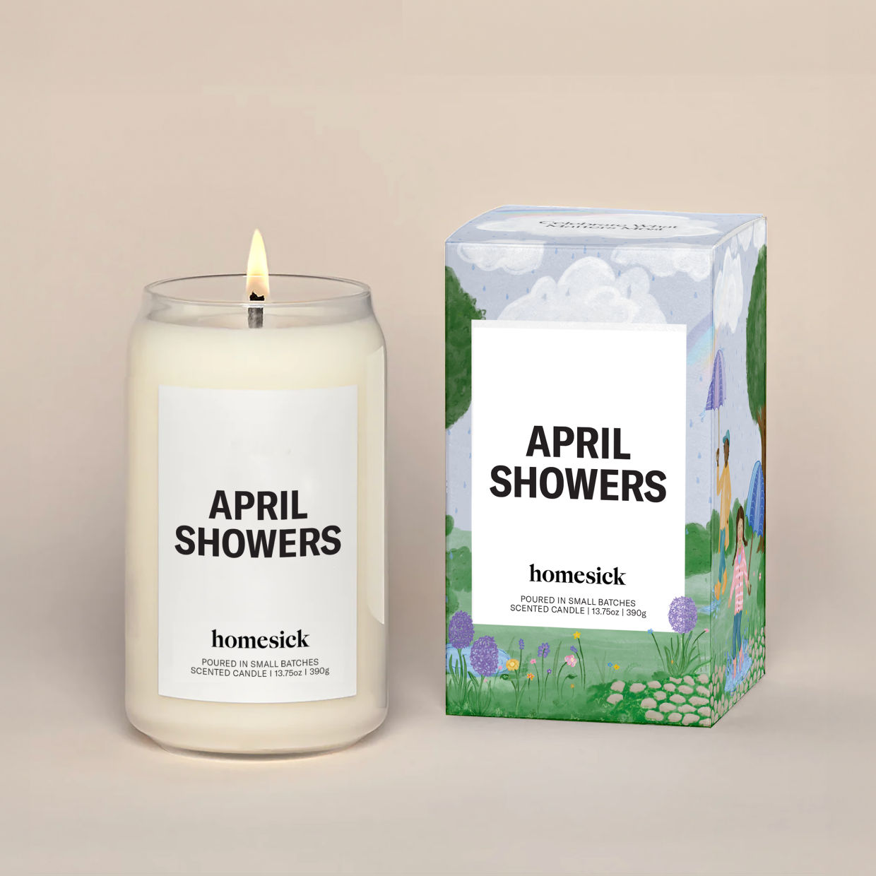 April Showers Candle