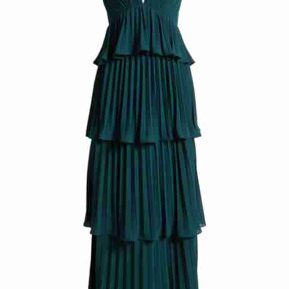 Tiered Gown Pleated
