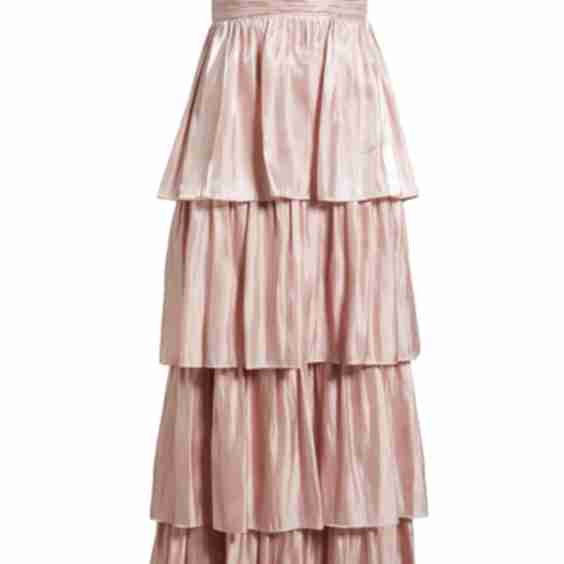 Bella Strapless Tiered Gown