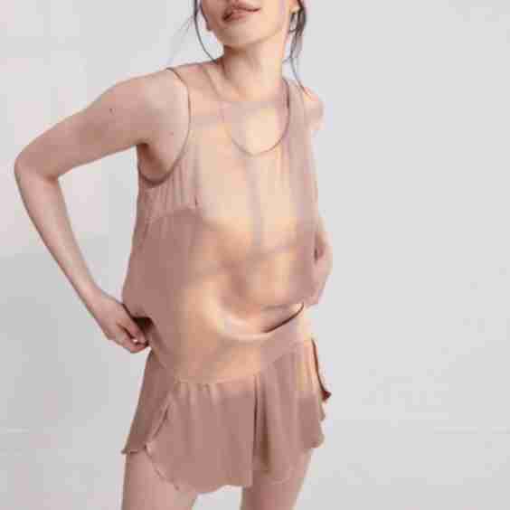 Washable Silk Tank Set