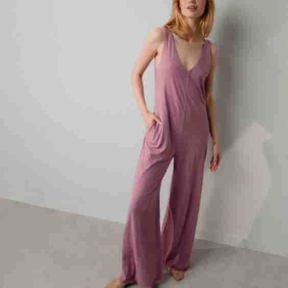 Organic Pima Double V Jumpsuit