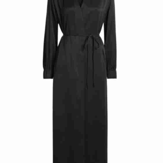 Washable Silk Long Robe