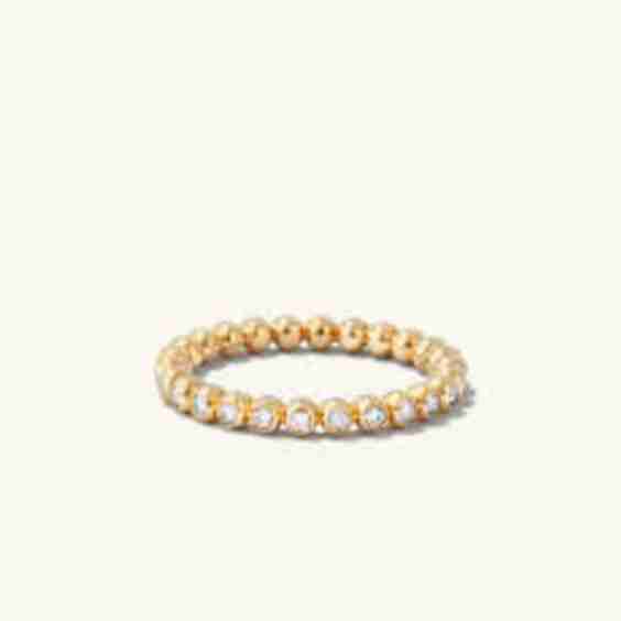 Bold Beaded Diamond Eternity Ring