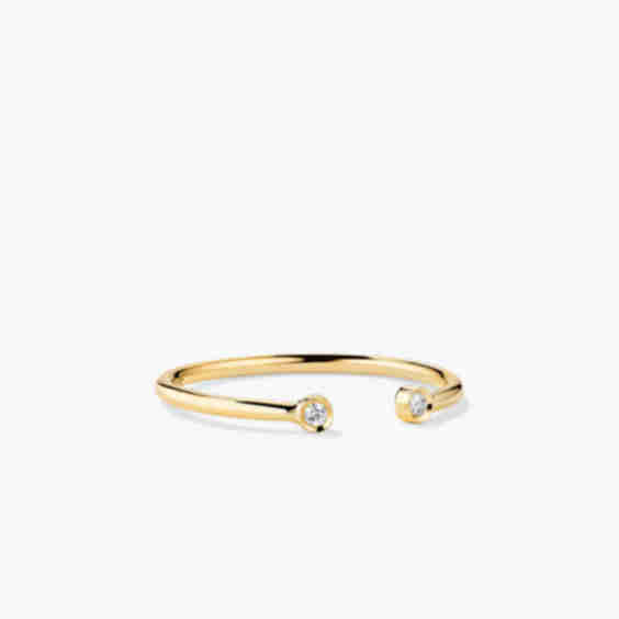 Diamonds Open Ring