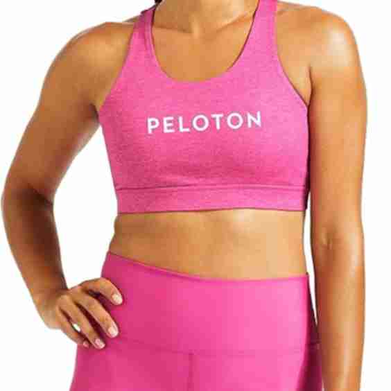 Heathered Strappy Sports Bra