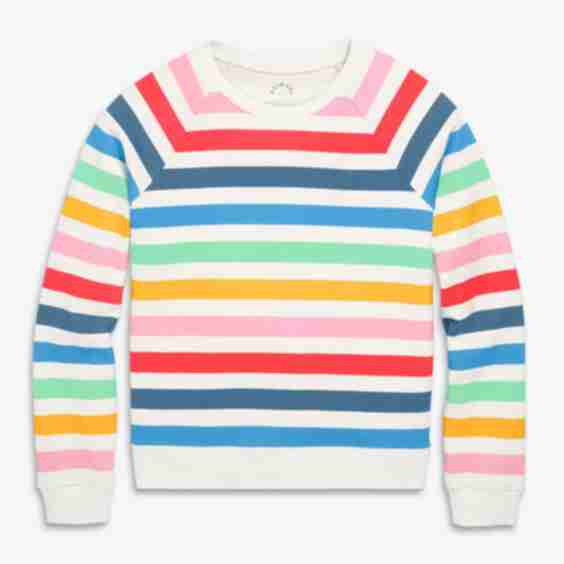 Adult 24/7 Sweatshirt in Candy Stripe
