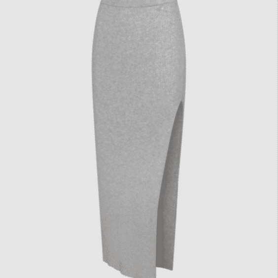 Featherweight Knit Slit Skirt