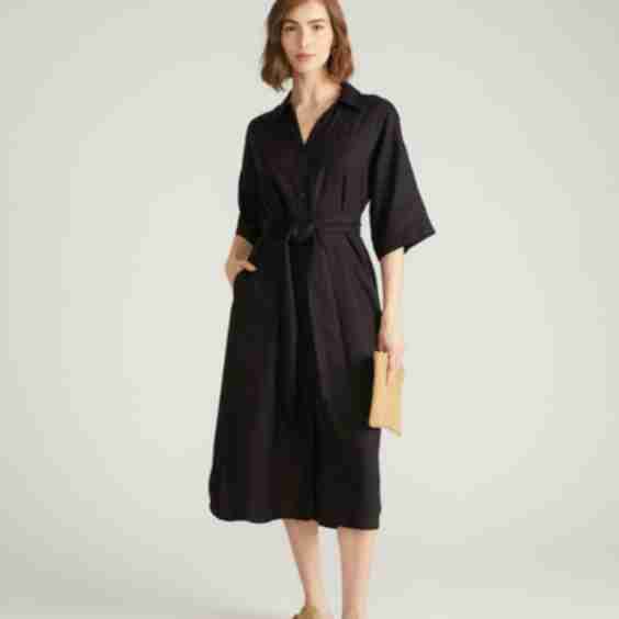 Plaza Linen Shirtdress