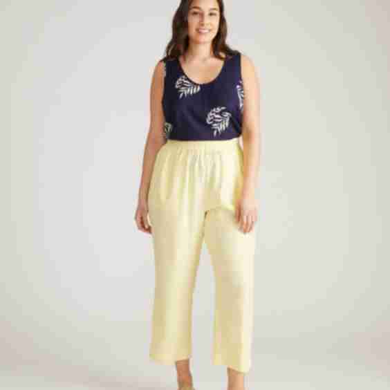 Iris Linen Easy Pull-On Pants