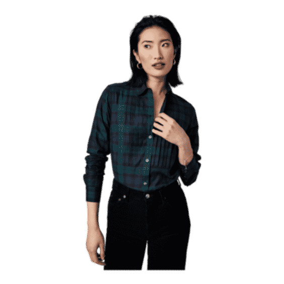 Cotton Belinda Tuxedo Shirt
